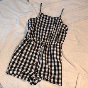 Gingham Checkered Romper